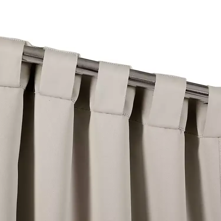 Curtains & Drapes-Kirklands Home Wheat Back Tab Blackout Curtain Panel Set, 95 in. Tan