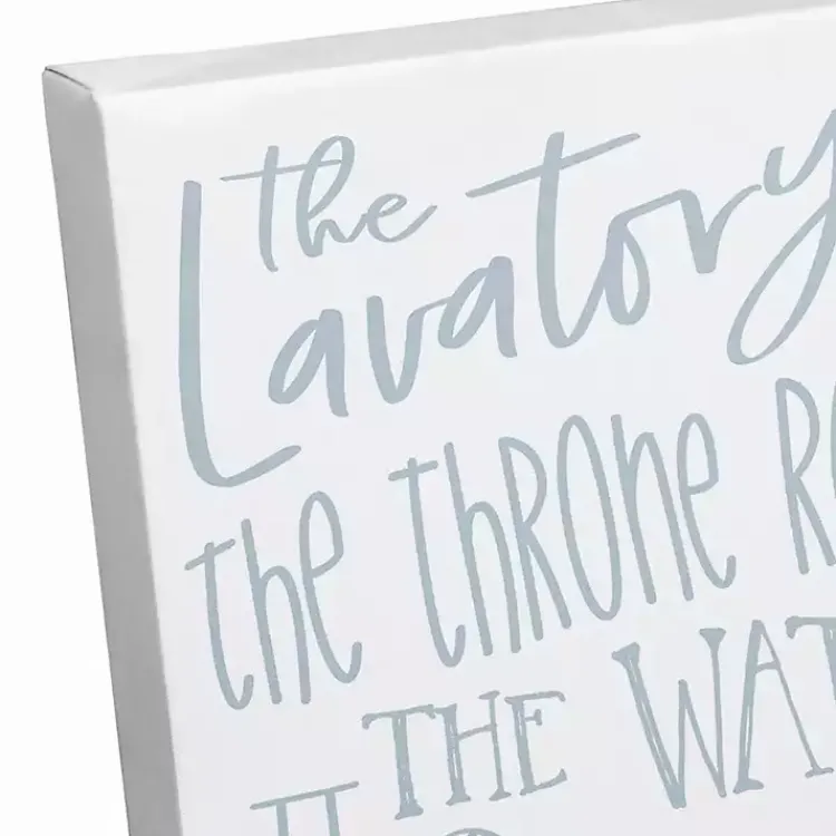 Wall Quotes & Signs-Kirklands Home Bathroom Names Canvas Art Print White