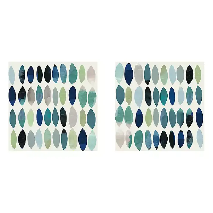 Canvas Art-Kirklands Home Abstract Leaf Giclee Canvas Art Prints, Set of 2