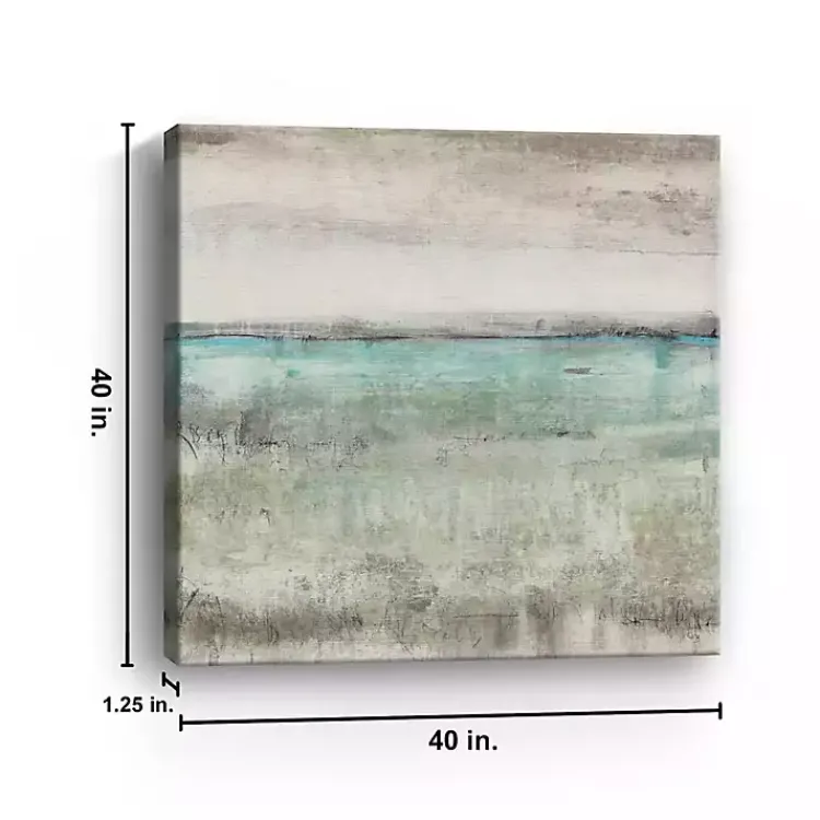 Canvas Art-Kirklands Home Aqua Horizon Giclee Canvas Art Print