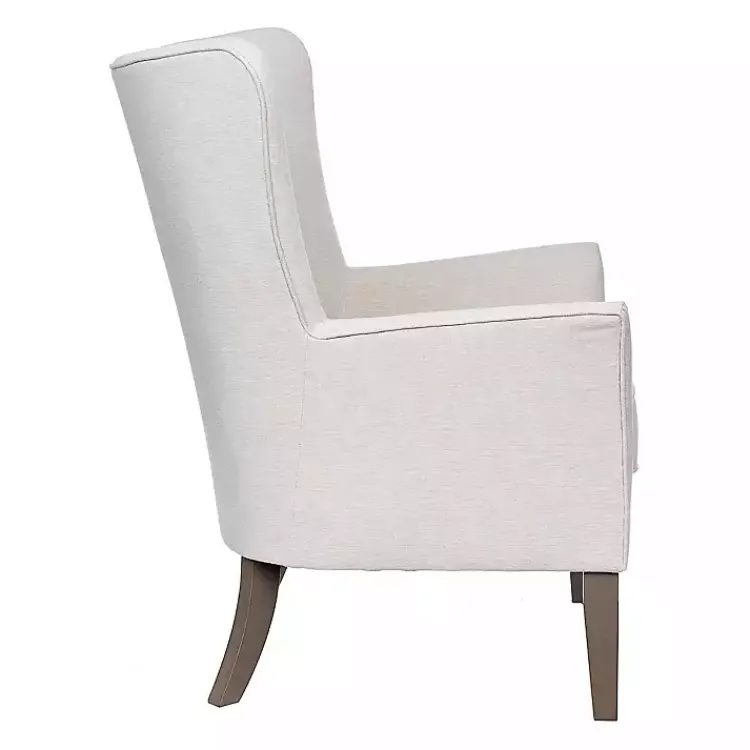 Accent Chairs-Kirklands Home Upholstered Armchair Ivory