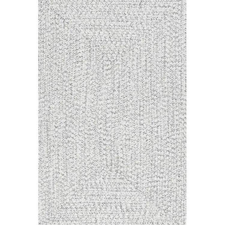 Area Rugs-Kirklands Home Braided Leah Indoor/Outdoor Area Rug, 5x8 Gray