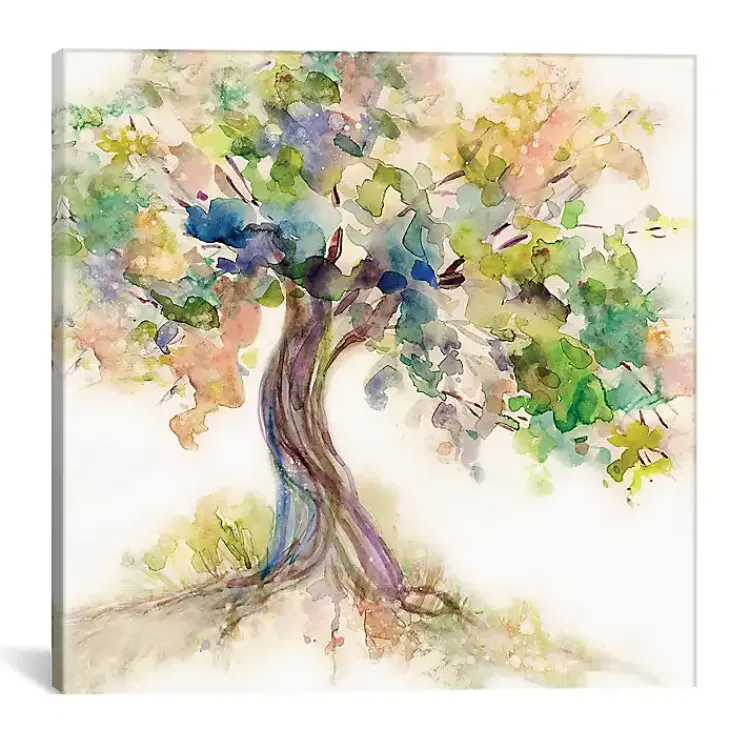 Canvas Art-Kirklands Home Watercolor Tree Of Life Canvas Art Print
