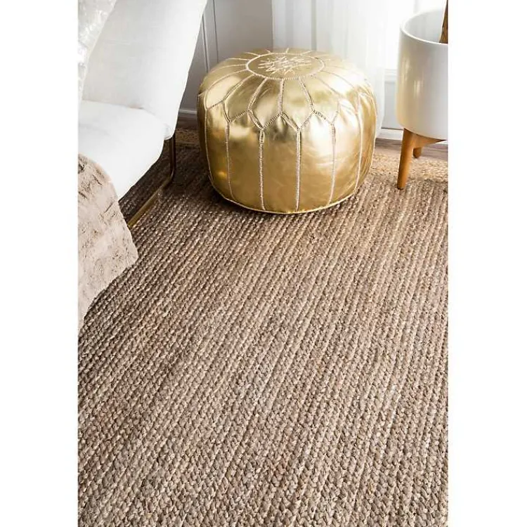 Area Rugs-Kirklands Home Neely Jute Hand Woven Area Rug, 8x10 Tan