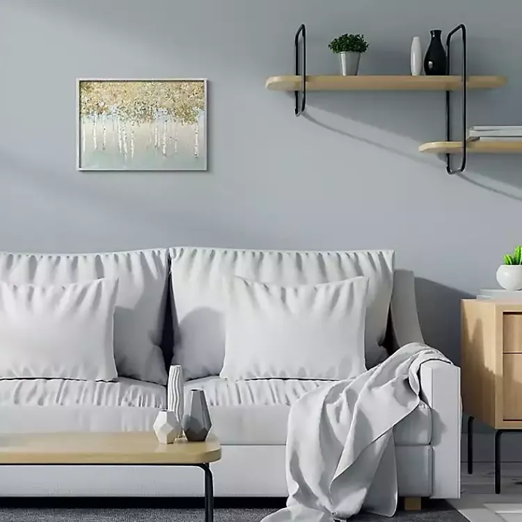 Framed Art-Kirklands Home Gray and Gold Tree Framed Art Print