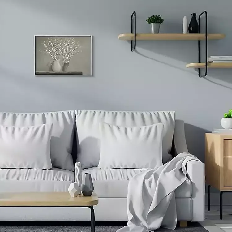 Framed Art-Kirklands Home Willow Flower in Vases Framed Art Print Gray