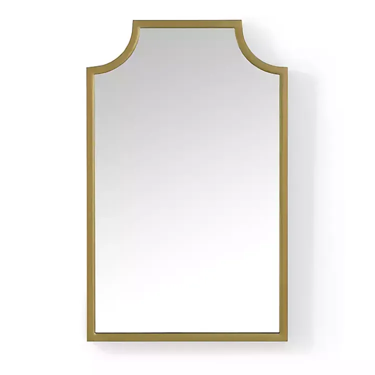 Decorative Mirrors-Kirklands Home Metal Abigail Mirror Gold