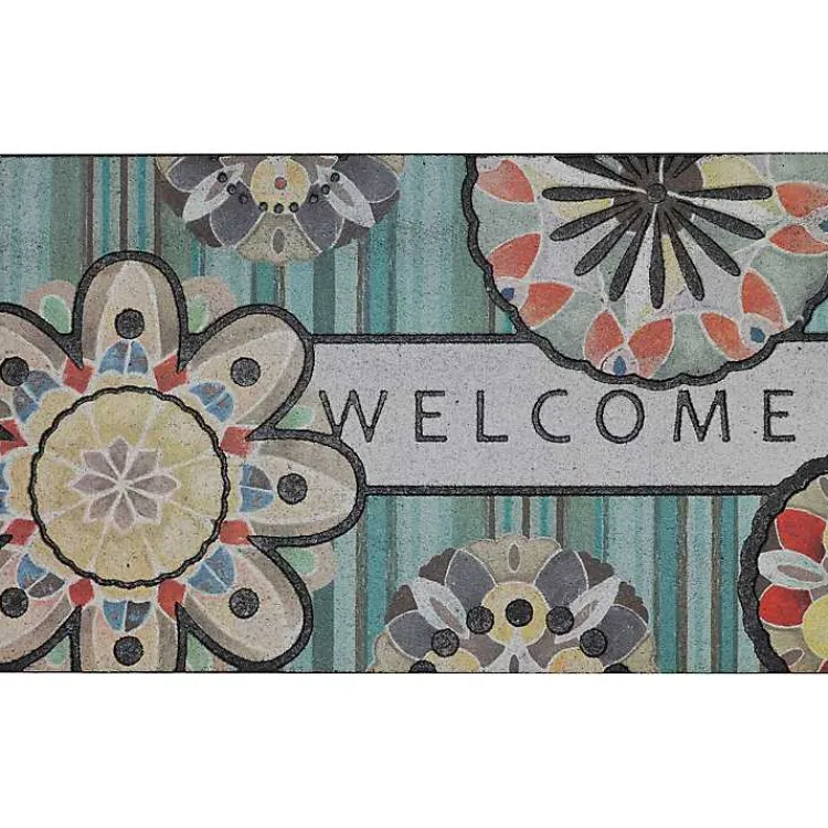 Doormats-Kirklands Home Playful Medallion Welcome Doormat Multi