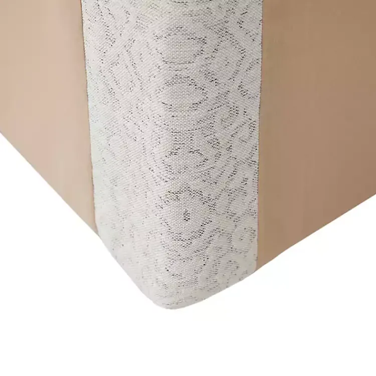 Accent Chairs-Kirklands Home Patterned Upholstered Swivel Glider Chair White