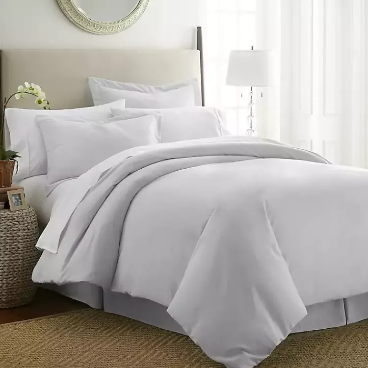 Duvets-Kirklands Home Light 3-pc. Ultra Soft Queen Duvet Cover Set Gray