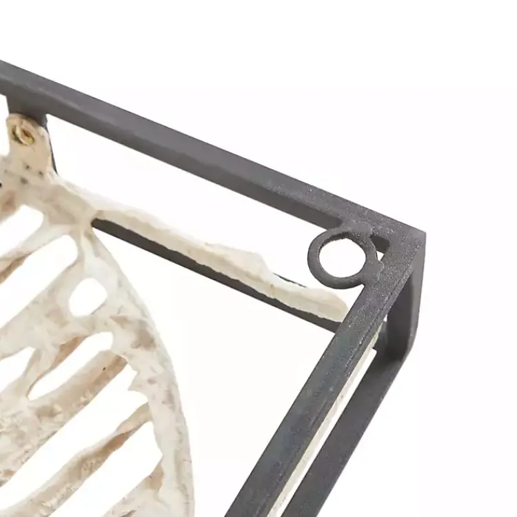 Wall Plaques-Kirklands Home Paper Cloaked Leaves Metal Plaque White