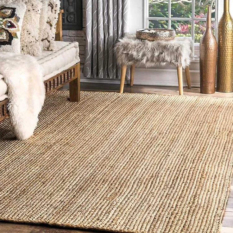 Area Rugs-Kirklands Home Natural Reno Woven Area Rug, 4x6 Tan