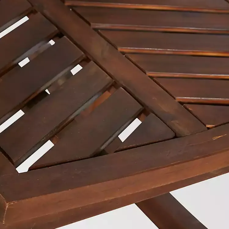 Outdoor Seating-Kirklands Home Dark Chevron Outdoor Rocking Chair Brown