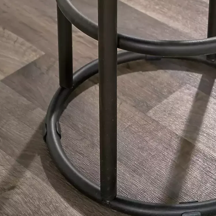 Bar Stools & Counter Height Stools-Kirklands Home Wood and Metal Kendall Barstool Brown