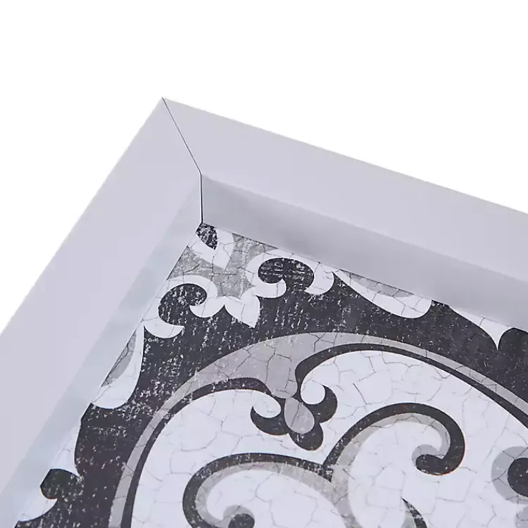 Framed Art-Kirklands Home Black and White Tile Framed Art Prints, Set of 3