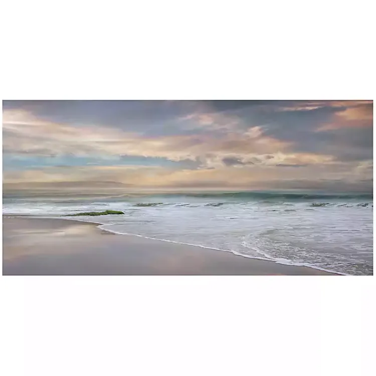 Canvas Art-Kirklands Home Soft Twilight Giclee Canvas Art Print, 40x20 in. Blue