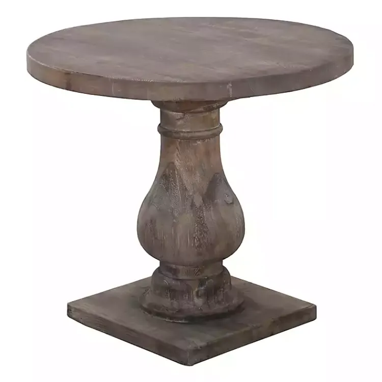 Accent & End Tables-Kirklands Home Reclaimed Pine Caroline Accent Table Brown