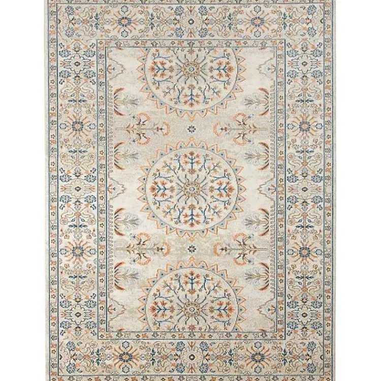 Area Rugs-Kirklands Home Light Beige Bohemian Area Rug, 5x7 Tan