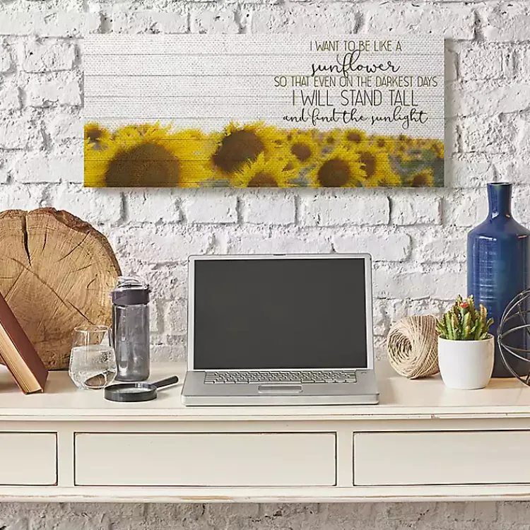 Canvas Art-Kirklands Home Be Like A Sunflower Canvas Art Print