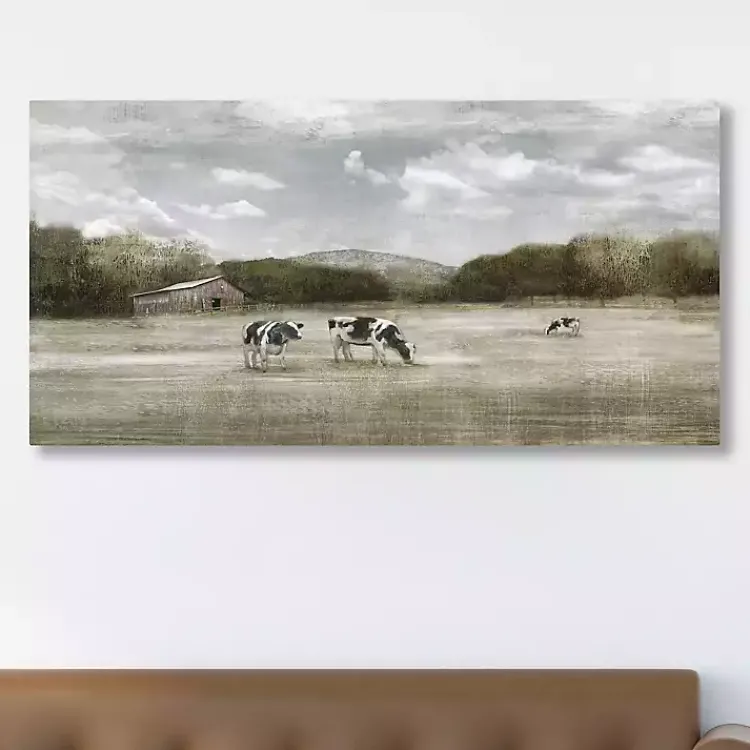 Canvas Art-Kirklands Home Country Satisfaction Giclee Canvas Art Print Green