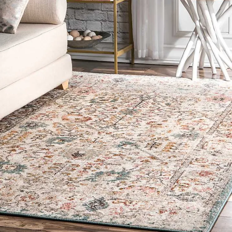 Area Rugs-Kirklands Home Vintage Floral Lenore Area Rug, 7x10 Multi