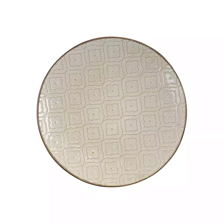 Dinnerware-Kirklands Home Cream Embossed 16-pc. Dinnerware Set Ivory