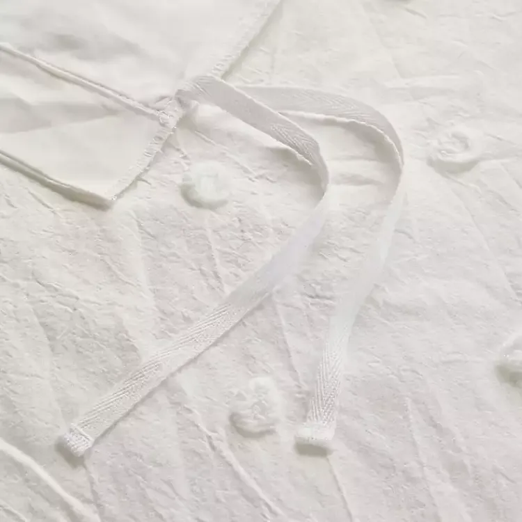 Duvets-Kirklands Home Tufted Cotton 7-pc. Full/Queen Duvet Set Ivory