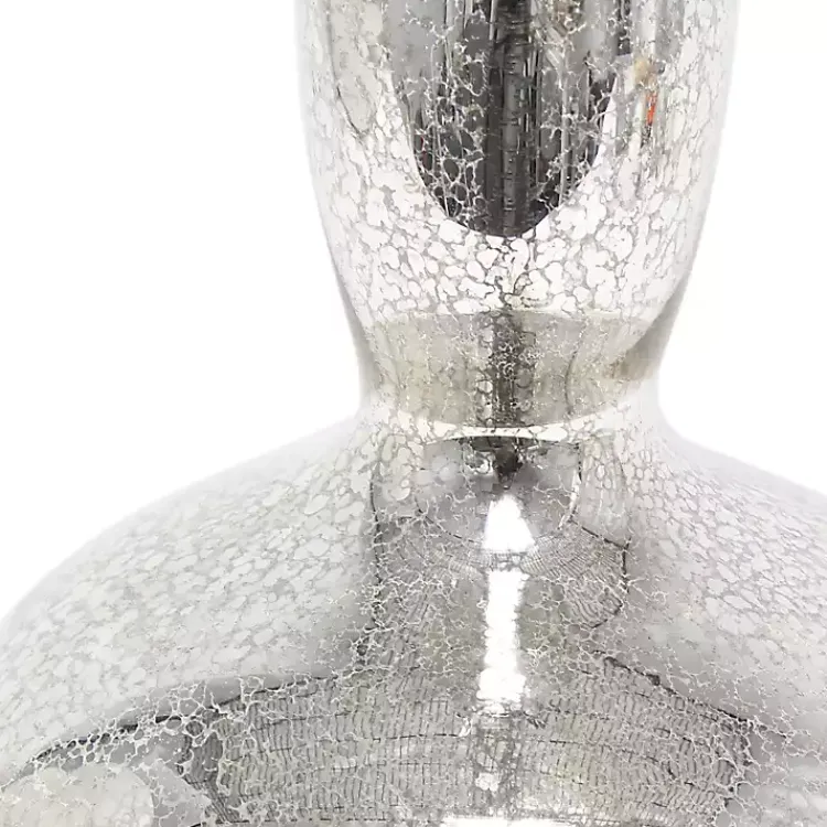 Table Lamps-Kirklands Home Mercury Glass Curvy Table Lamp White