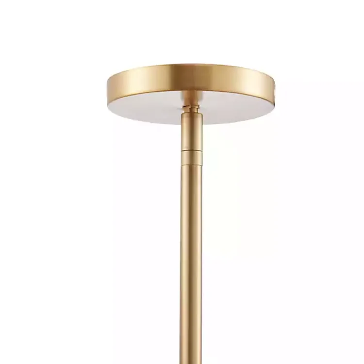 Chandeliers & Pendant Lighting-Kirklands Home Shell and Gold Metal Layered Chandelier White