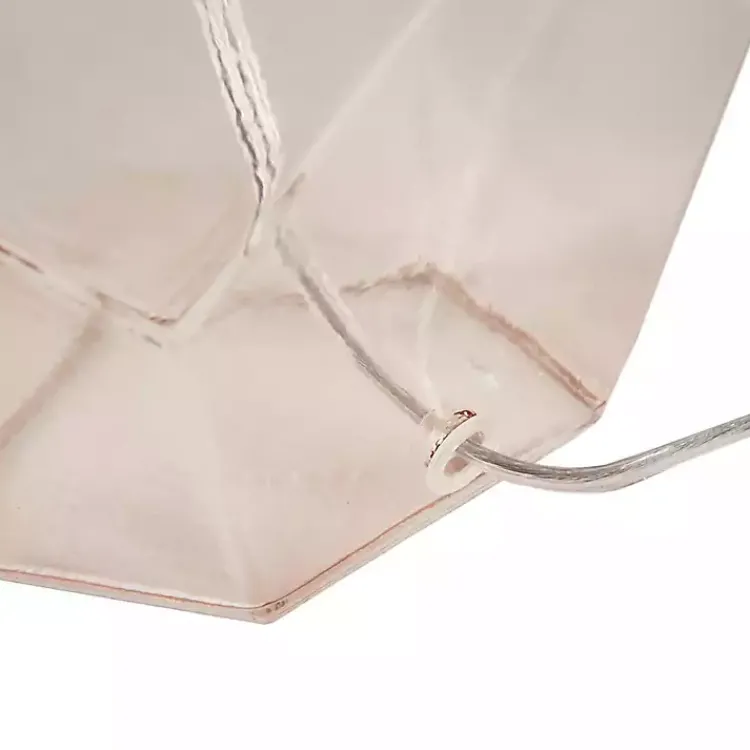 Table Lamps-Kirklands Home Pink Glass Stella Table Lamp White