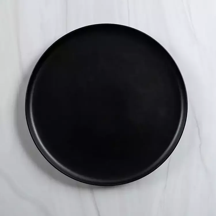Dinnerware-Kirklands Home Matte Simple Things Dinner Plate Black