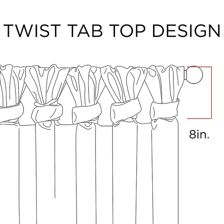 Curtains & Drapes-Kirklands Home Twist Top Curtain Panel, 108 in. Tan