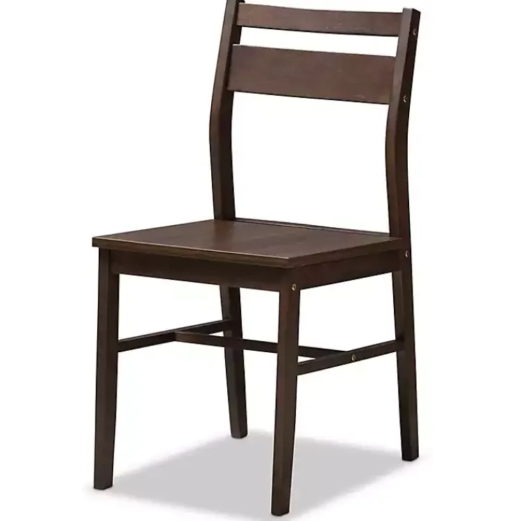 Dining Sets-Kirklands Home Walnut Contemporary Wood 5-pc. Dining Set