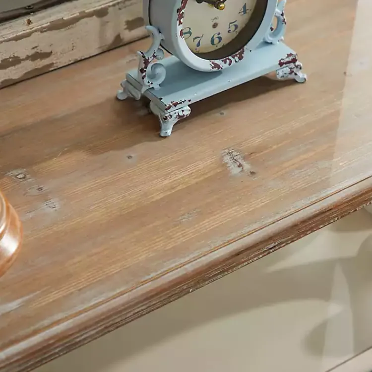 Console Tables-Kirklands Home Wooden 2-Shelf Console Table White