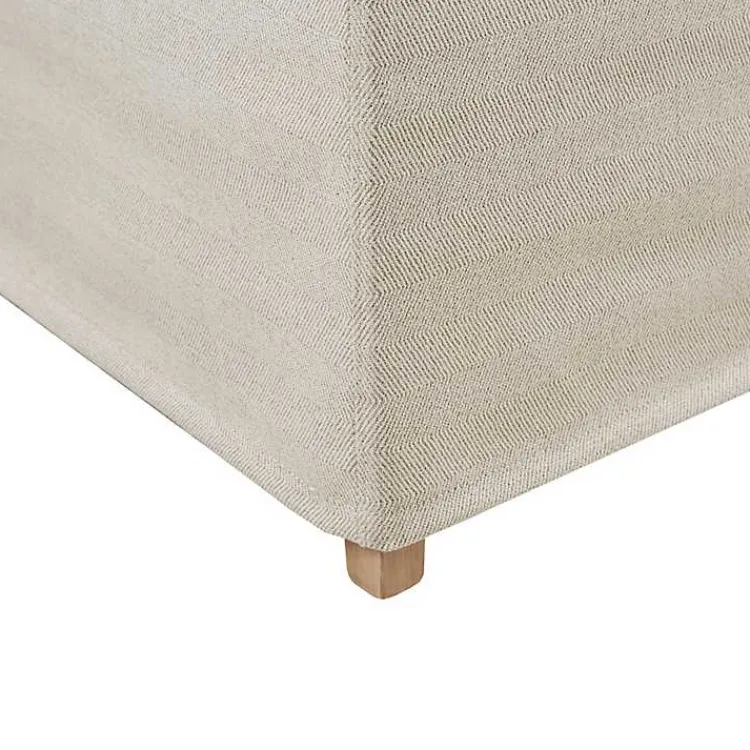 Dining Chairs-Kirklands Home Beige High Back Skirted Dining Chairs, Set of 2 Tan