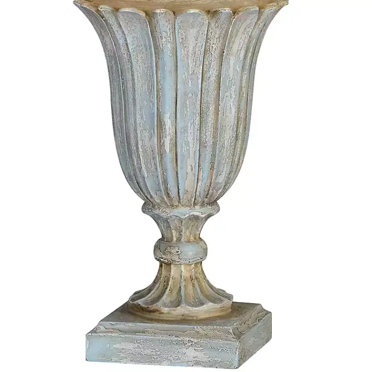 Table Lamps-Kirklands Home Blue Lilly Table Lamps, Set of 2 Ivory