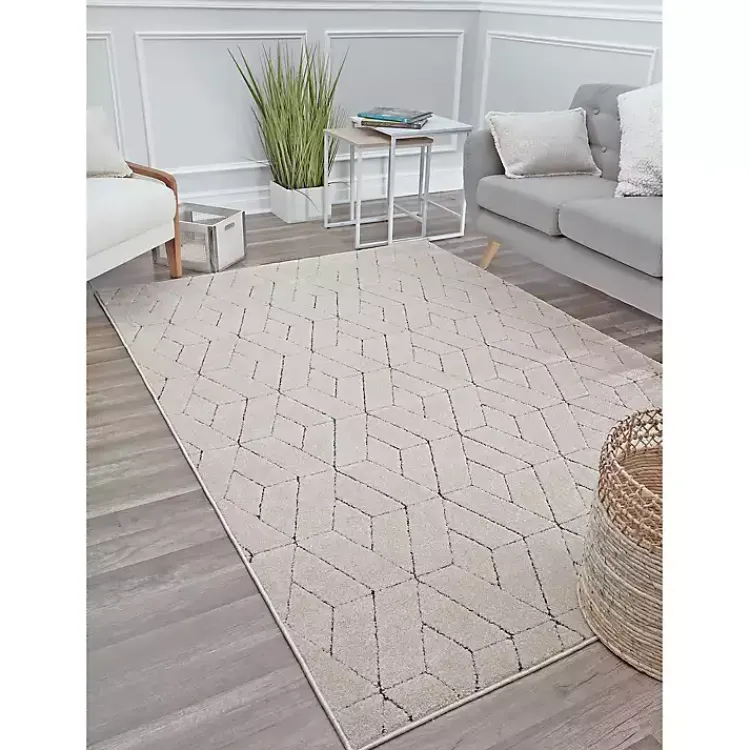 Area Rugs-Kirklands Home Chanai Limestone Area Rug, 5x7 Tan