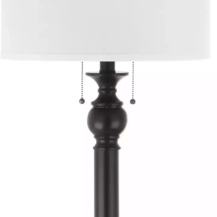 Floor Lamps-Kirklands Home Bronze Jessie Floor Lamp Ivory