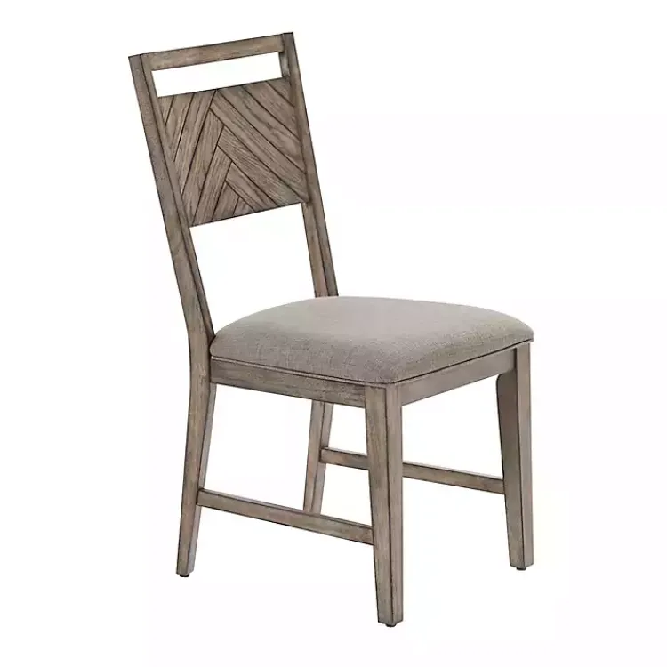 Dining Chairs-Kirklands Home Light Slat Back Wood Dining Chairs, Set of 2 Gray