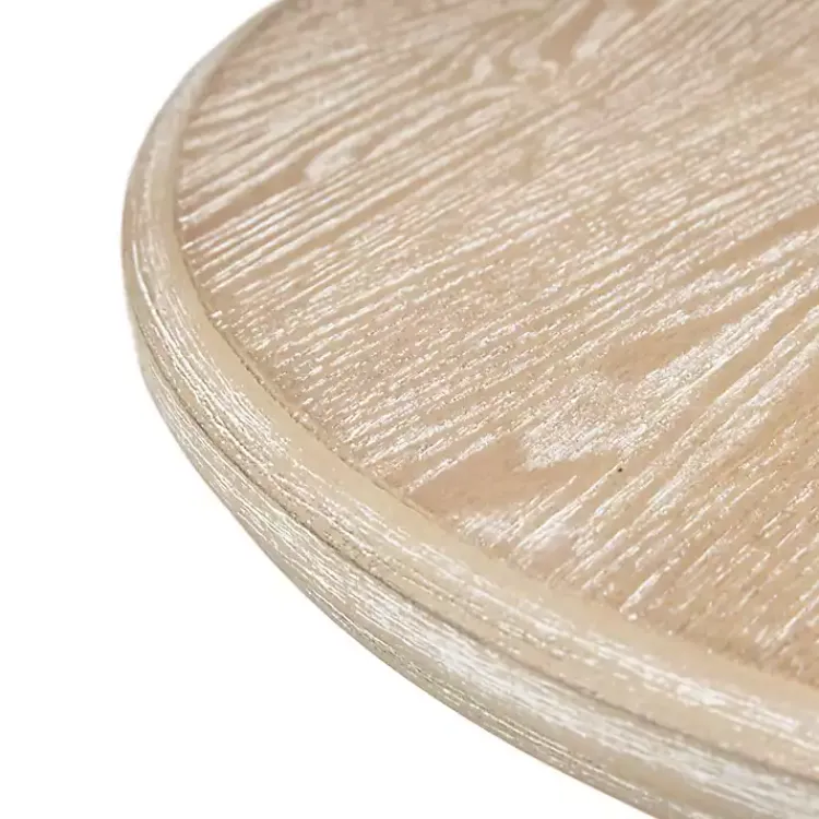 Accent & End Tables-Kirklands Home Natural Wood Pedestal Martha Stewart Accent Table