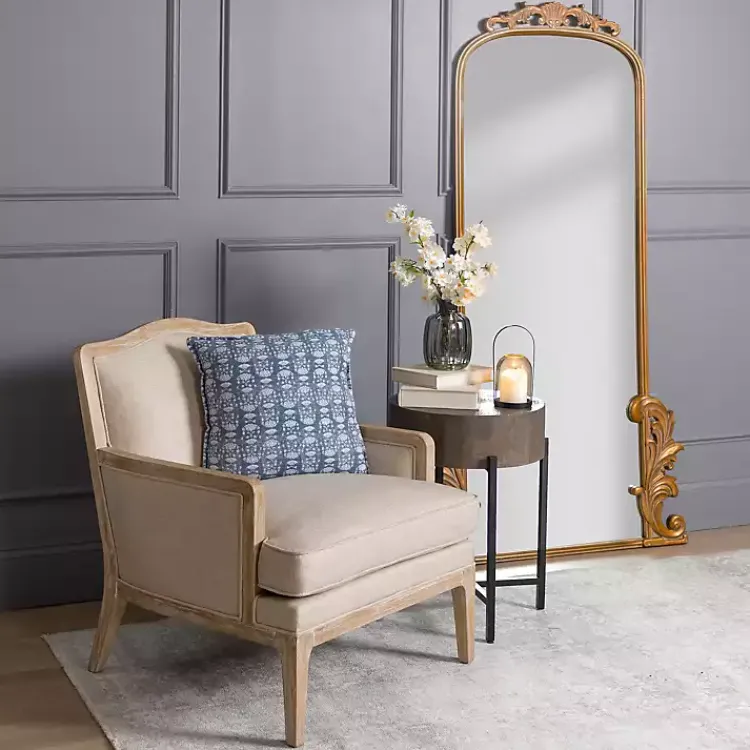 Decorative Mirrors-Kirklands Home Gold Ornate Scroll Bordeaux Leaner Mirror