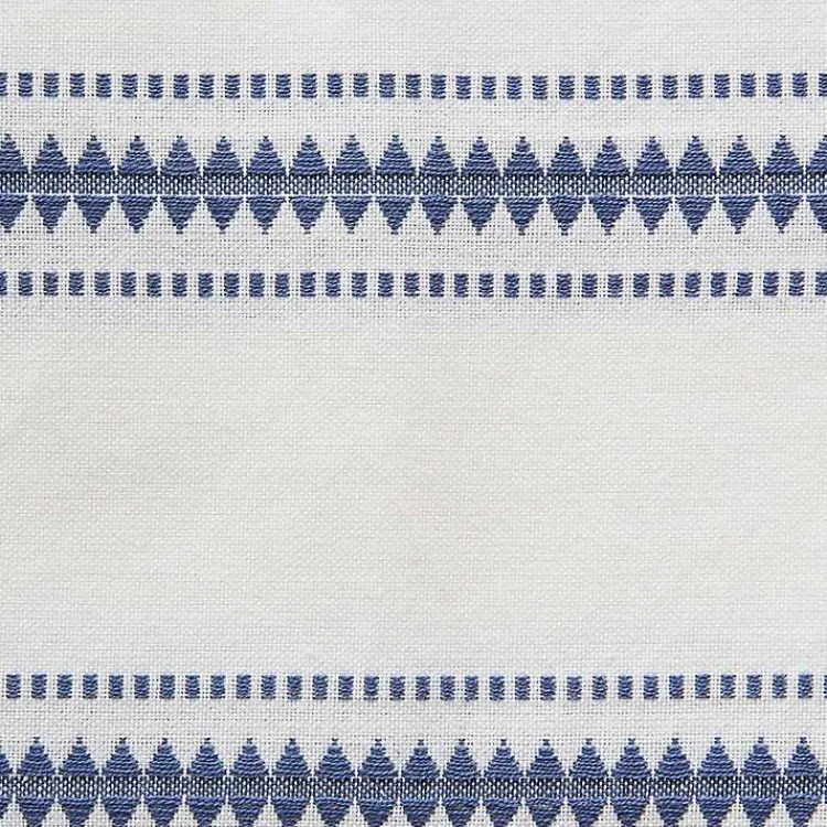 Table Linens-Kirklands Home French Zig Zag Stripe Table Runner, 72 in. Blue