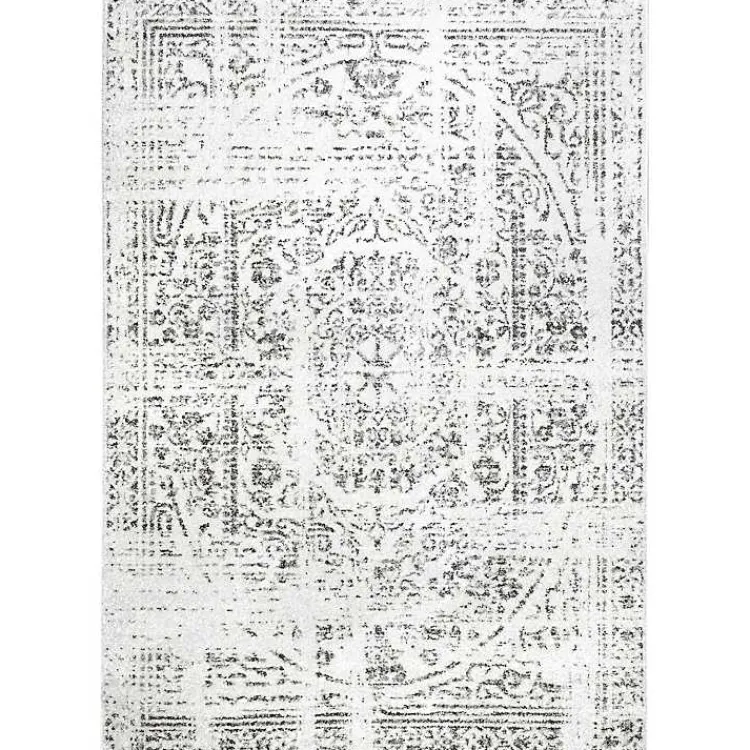 Area Rugs-Kirklands Home Gray Vintage Distressed Area Rug, 10x14