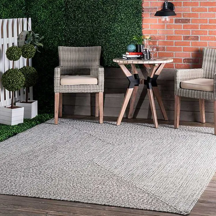 Area Rugs-Kirklands Home Braided Lefebvre Area Rug, 10x14 Gray