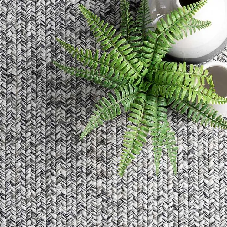 Area Rugs-Kirklands Home Braided Lefebvre Area Rug, 10x14 Gray