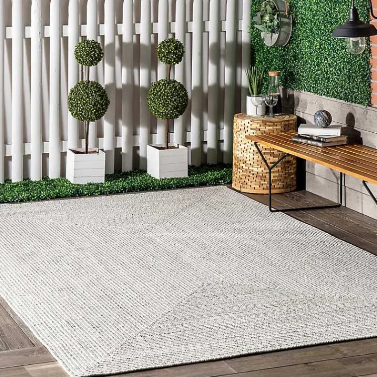 Area Rugs-Kirklands Home Ivory Braided Lefebvre Area Rug, 12x18