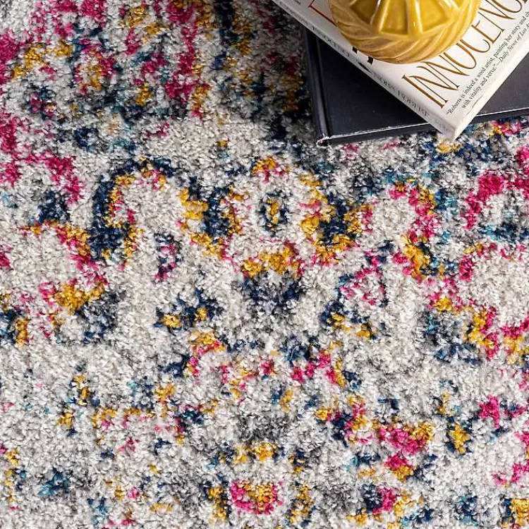 Area Rugs-Kirklands Home Pink Vintage Medallion Area Rug, 10x14