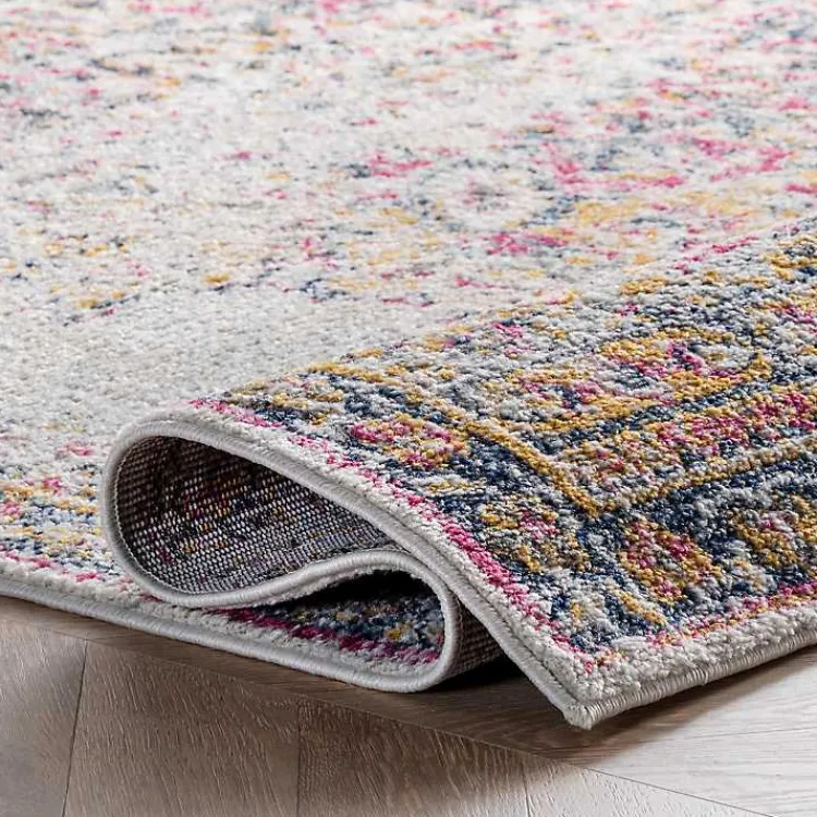 Area Rugs-Kirklands Home Pink Vintage Medallion Area Rug, 10x14