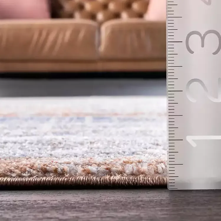 Area Rugs-Kirklands Home Pink Vintage Floral Print Area Rug, 5x7