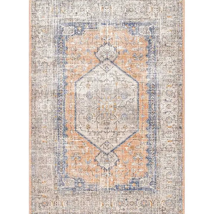 Area Rugs-Kirklands Home Pink Vintage Floral Print Area Rug, 8x10